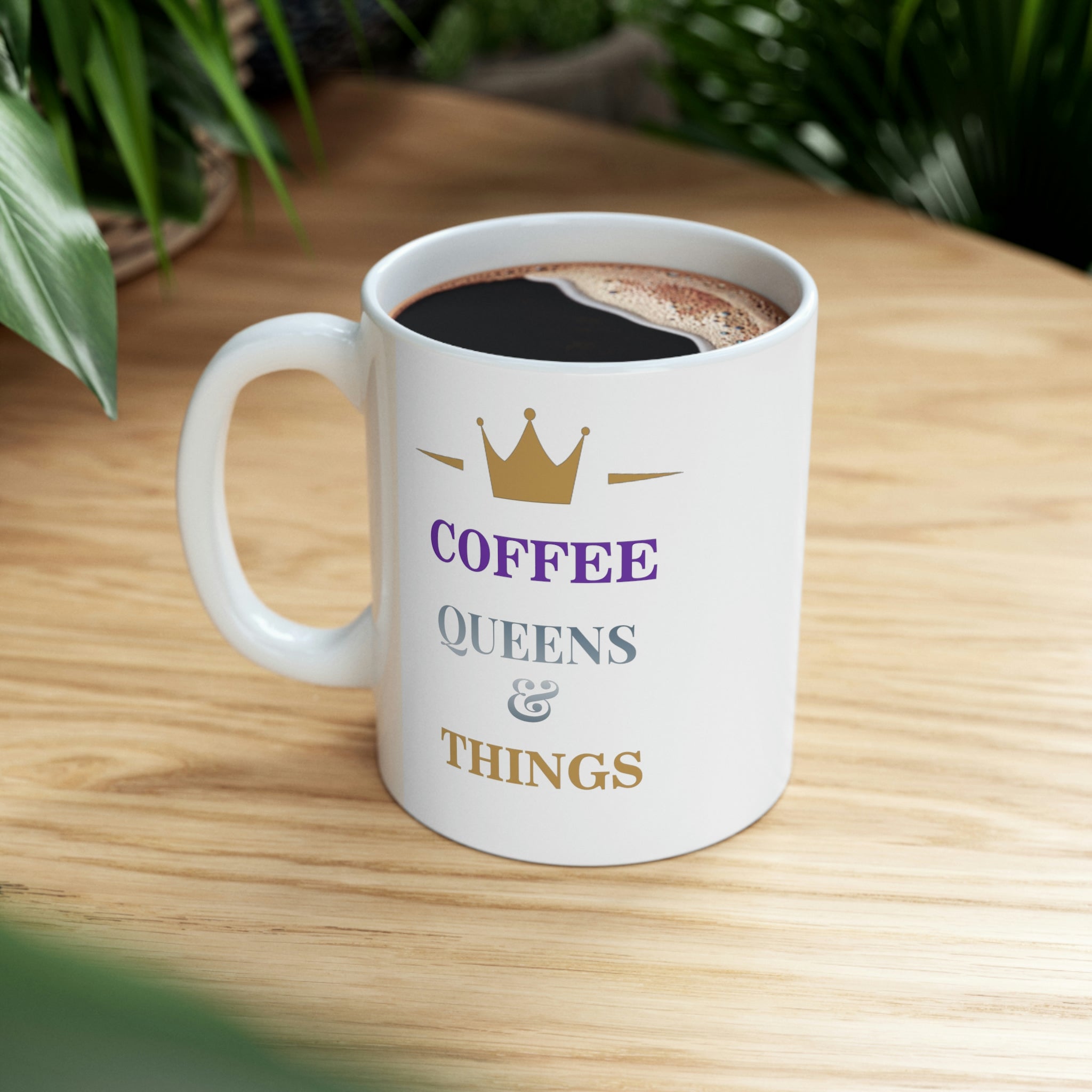Coffee Queens & Things Ceramic Mug 11oz