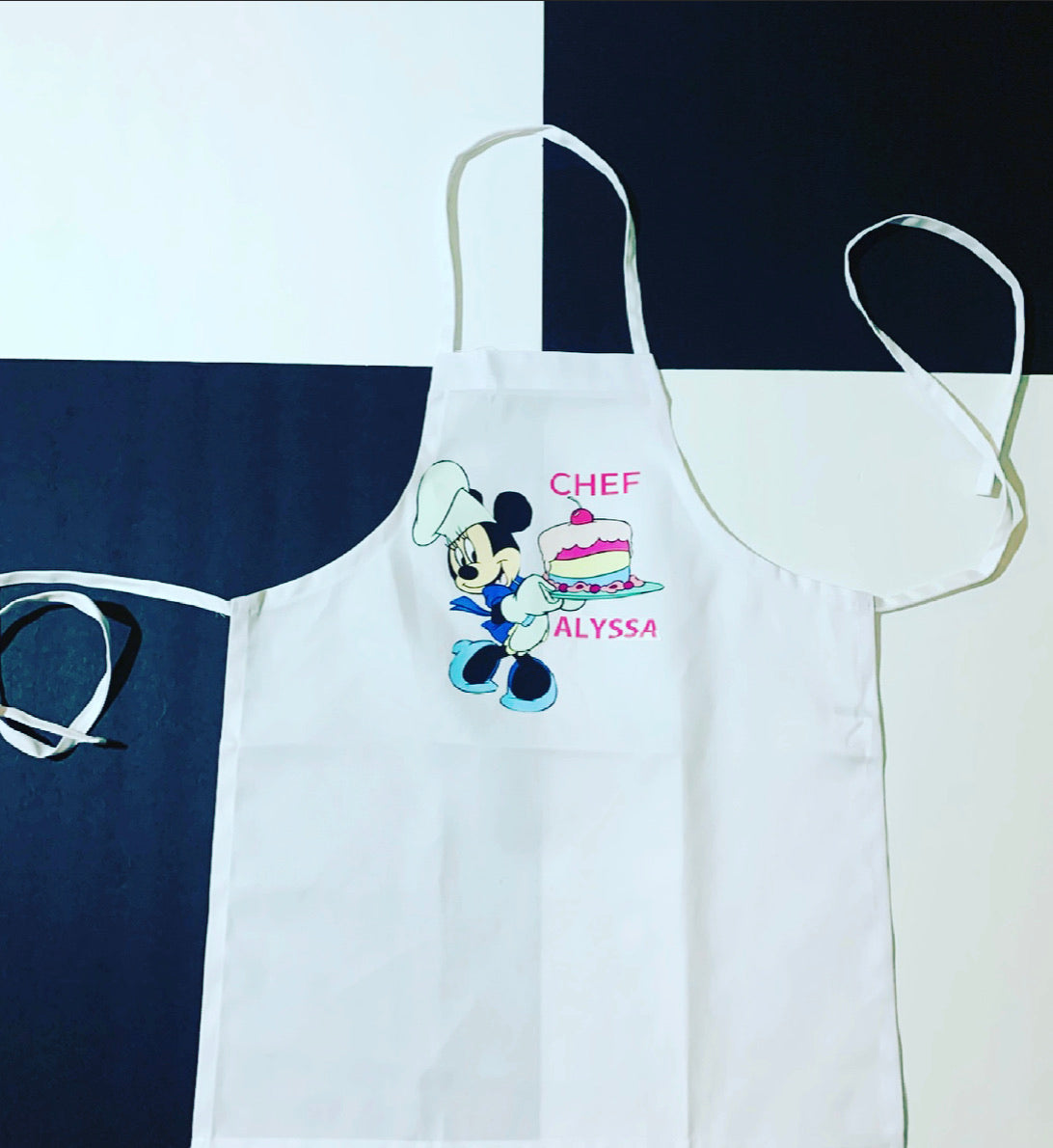 Chef Minnie Personalized Kids Apron